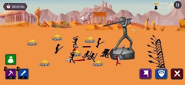 澳门新葡新京之战2帝国战争官方下载-澳门新葡新京战争2帝国战争手机版(Stickman Battle 2)下载 v1.4.1 安卓版游戏画面2